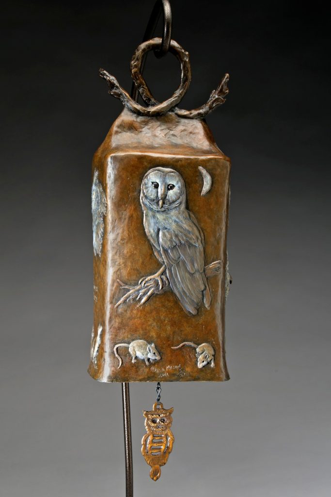 The Dinner Bell - Diane Mason - Owls and Prey on Bell